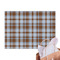 Two Color Plaid Tissue Paper Sheets - Main