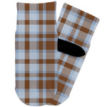 Two Color Plaid Toddler Ankle Socks