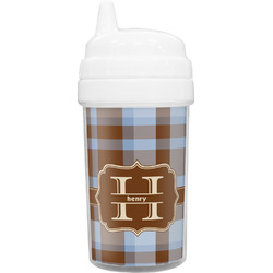 Two Color Plaid Sippy Cup (Personalized)