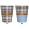 Two Color Plaid Trash Can White - Front and Back - Apvl