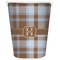 Two Color Plaid Waste Basket (Personalized)