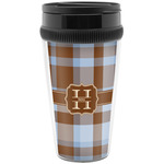Two Color Plaid Acrylic Travel Mug without Handle (Personalized)