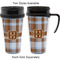 Two Color Plaid Travel Mugs - with & without Handle