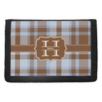 Two Color Plaid Trifold Wallet (Personalized)