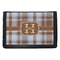 Two Color Plaid Trifold Wallet