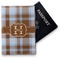 Two Color Plaid Vinyl Passport Holder (Personalized)