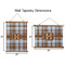 Two Color Plaid Wall Hanging Tapestries - Parent/Sizing