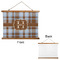 Two Color Plaid Wall Hanging Tapestry - Landscape - APPROVAL