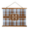 Two Color Plaid Wall Hanging Tapestry - Landscape - MAIN