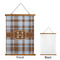 Two Color Plaid Wall Hanging Tapestry - Portrait - APPROVAL