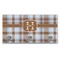 Two Color Plaid Wall Mounted Coat Hanger - Front View