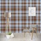 Two Color Plaid Wallpaper & Surface Covering (Peel & Stick - Repositionable)