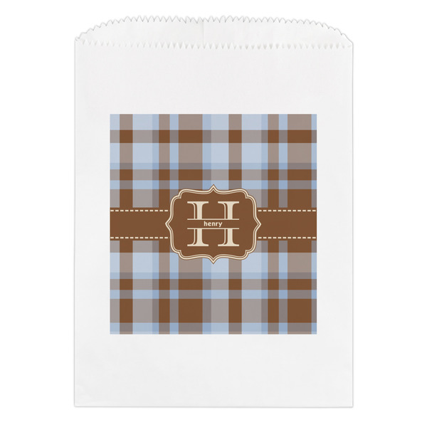 Custom Two Color Plaid Treat Bag (Personalized)