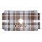 Two Color Plaid Wine Glass Holder - Top Down - Apvl