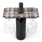 Two Color Plaid Wine Glass Holder