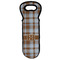 Two Color Plaid Wine Tote Bag (Personalized)