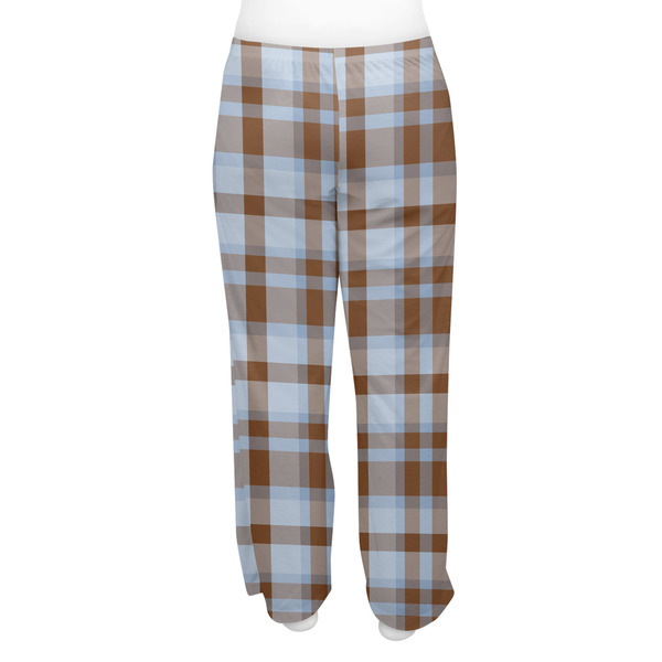 Two Color Plaid Women's Pj on model - Back