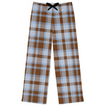 Two Color Plaid Womens Pajama Pants - XL