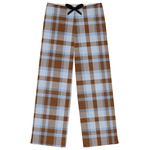 Two Color Plaid Womens Pajama Pants - S