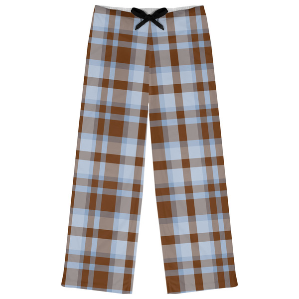 Custom Two Color Plaid Womens Pajama Pants - XS