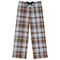 Two Color Plaid Womens Pjs - Flat Front