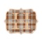 Two Color Plaid Wooden Sticker - Main