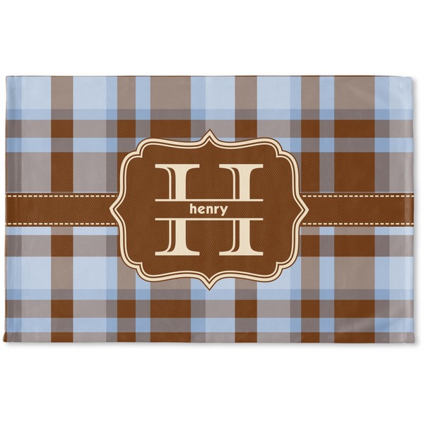Custom Two Color Plaid Woven Mat (Personalized)