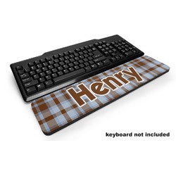 Two Color Plaid Keyboard Wrist Rest (Personalized)