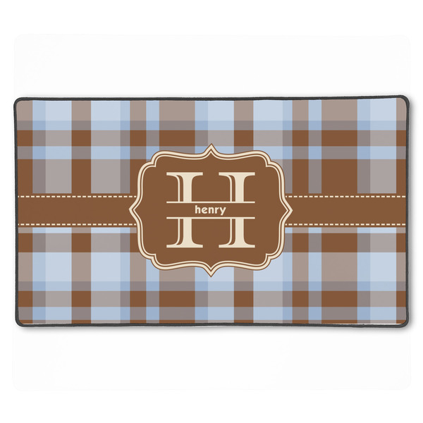 Custom Two Color Plaid XXL Gaming Mouse Pad - 24" x 14" (Personalized)
