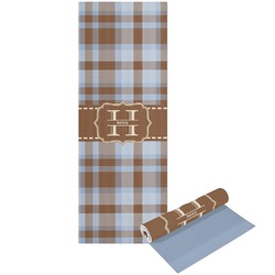 Two Color Plaid Yoga Mat - Printed Front and Back (Personalized)