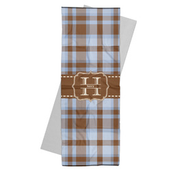 Two Color Plaid Yoga Mat Towel (Personalized)