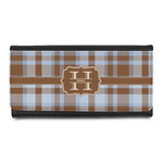 Two Color Plaid Leatherette Ladies Wallet (Personalized)