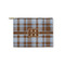 Two Color Plaid Zipper Pouch Small (Front)