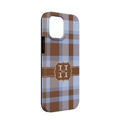 Two Color Plaid iPhone Case - Rubber Lined - iPhone 13 Mini (Personalized)