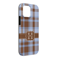 Two Color Plaid iPhone Case - Rubber Lined - iPhone 13 Pro Max (Personalized)