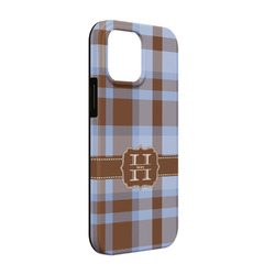 Two Color Plaid iPhone Case - Rubber Lined - iPhone 13 Pro (Personalized)