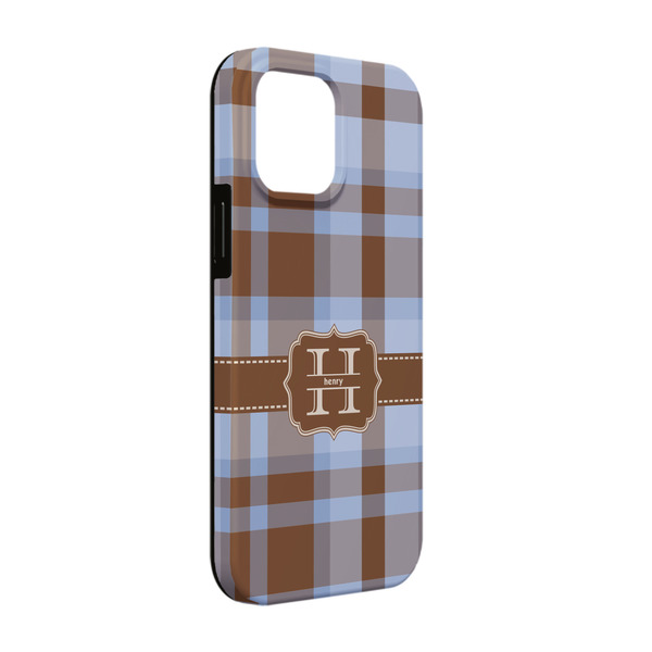 Custom Two Color Plaid iPhone Case - Rubber Lined - iPhone 13 (Personalized)