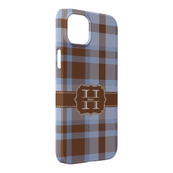 Two Color Plaid iPhone Case - Plastic - iPhone 14 Plus (Personalized)