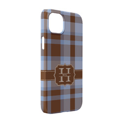 Two Color Plaid iPhone Case - Plastic - iPhone 14 Pro (Personalized)