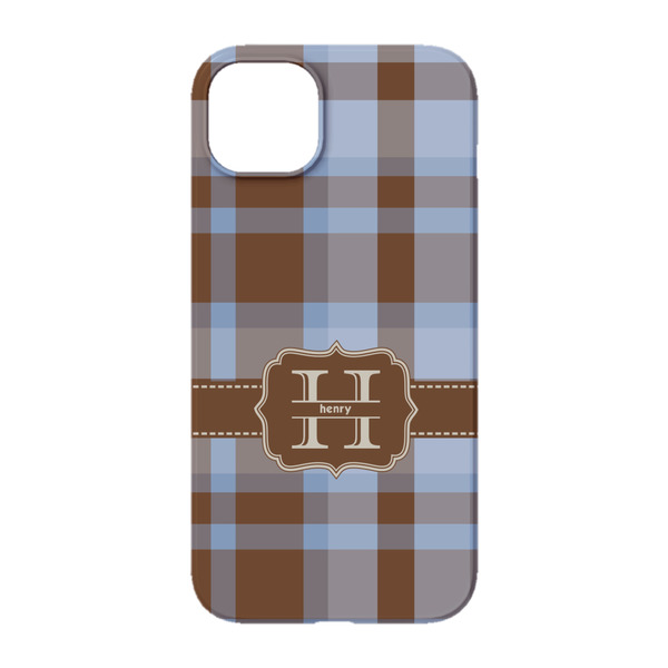 Two Color Plaid iPhone 14 Pro Case - Back