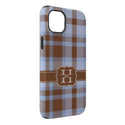 Two Color Plaid iPhone Case - Rubber Lined - iPhone 14 Pro Max (Personalized)