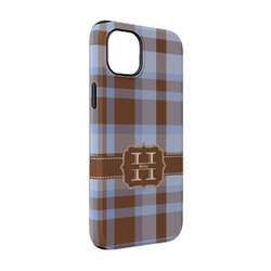 Two Color Plaid iPhone Case - Rubber Lined - iPhone 14 Pro (Personalized)