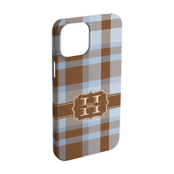 Two Color Plaid iPhone Case - Plastic - iPhone 15 (Personalized)