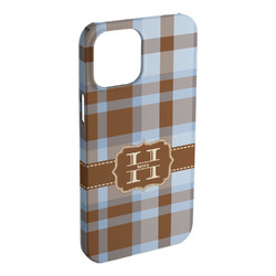 Two Color Plaid iPhone Case - Plastic - iPhone 15 Plus (Personalized)