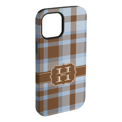 Two Color Plaid iPhone Case - Rubber Lined - iPhone 15 Pro Max (Personalized)