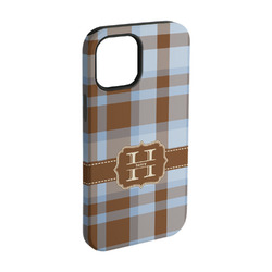 Two Color Plaid iPhone Case - Rubber Lined - iPhone 15 Pro (Personalized)