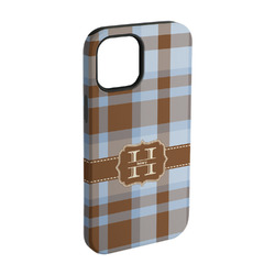 Two Color Plaid iPhone Case - Rubber Lined - iPhone 15 (Personalized)