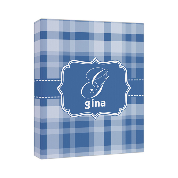 Custom Plaid Canvas Print (Personalized)