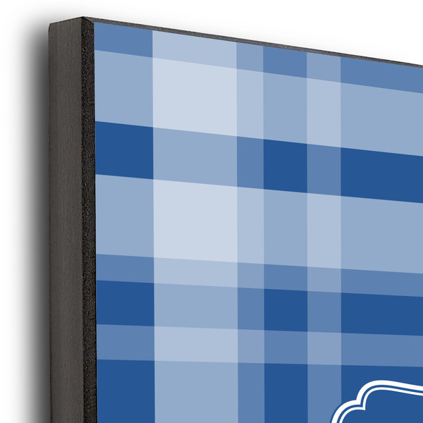 Plaid 11x14 Wood Print - Closeup