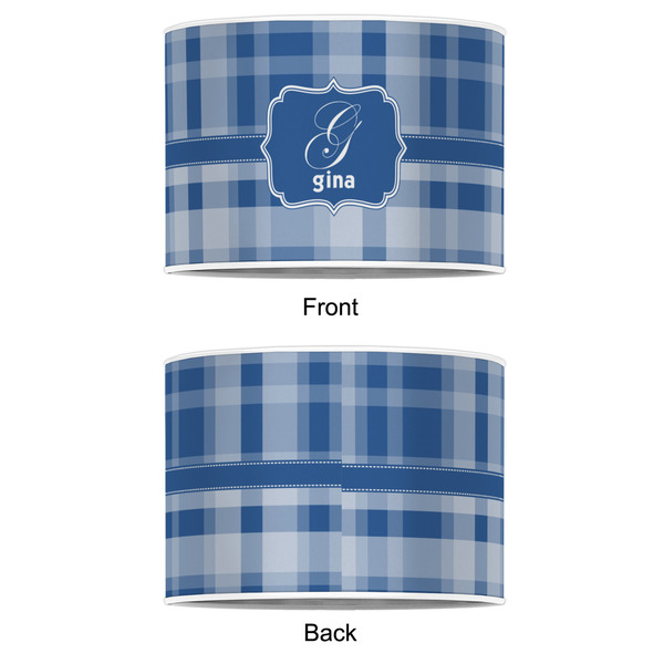 Plaid 12" Drum Lampshade - APPROVAL (Poly Film)